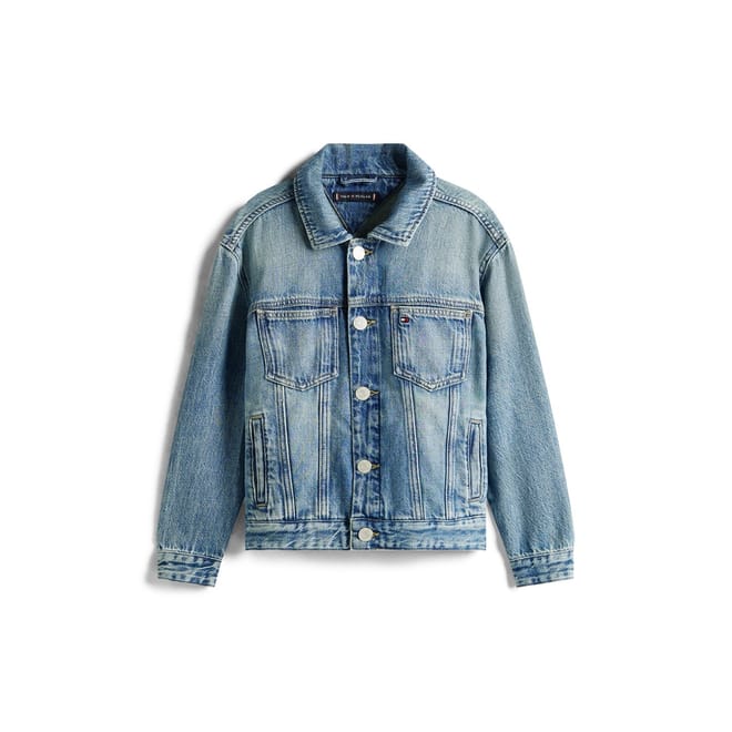 Flag Graphic Denim Jacket
