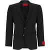 Solid Patterned Notch Collared Blazer