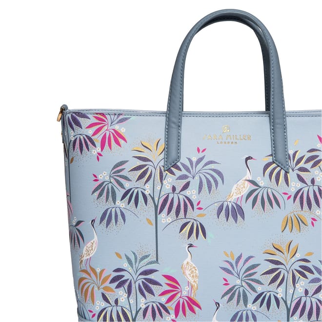 Medium Floral Patterned Tote with Detachable Strap