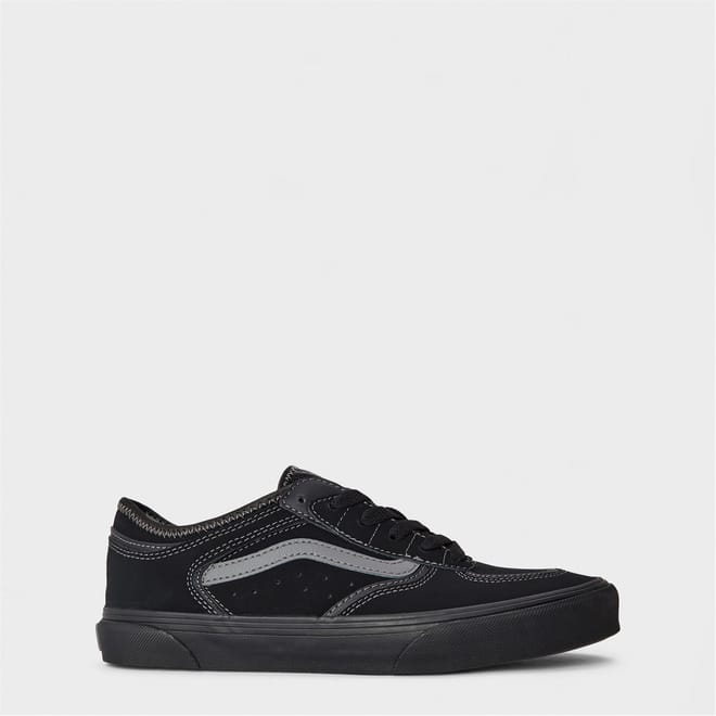 Jn Rowley Classic Black Black Pewte Canvasas Trainers Unisex Kids