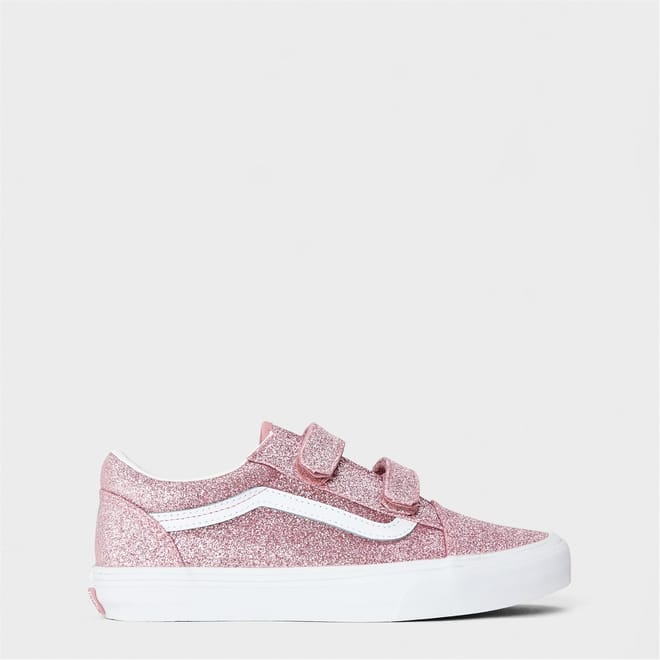 Kids Old Skool Glitter Canvas Low Top Sneakers