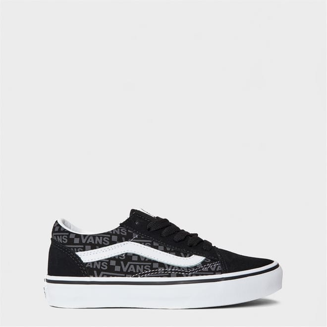 Old Skool Neutral Block Gray Gum Canvasas Trainers Unisex Kids