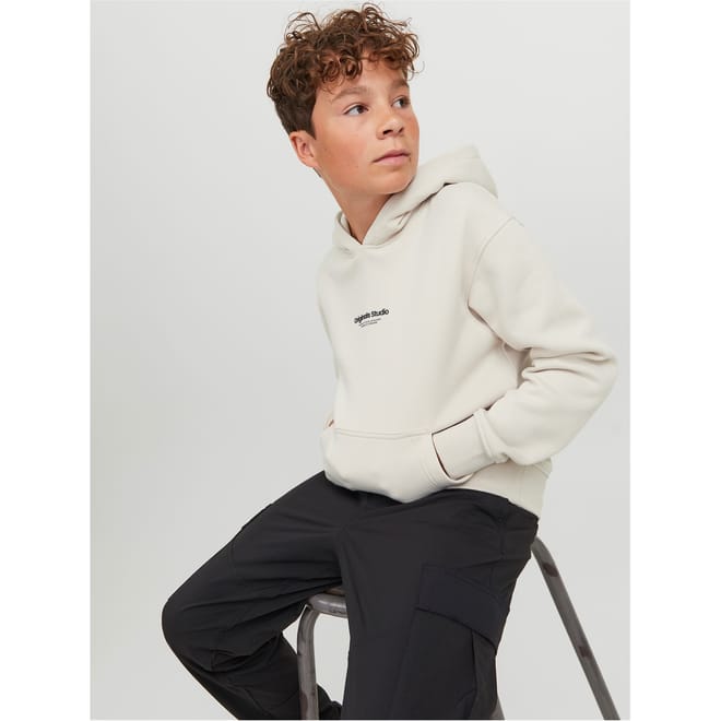 Vester Lettering Kangaroo Pocket Sweatshirt
