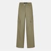 Solid Patterned Straight Cargo Pants