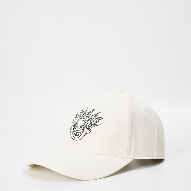Skate Smile Spike Curved Brim Trucker Cap