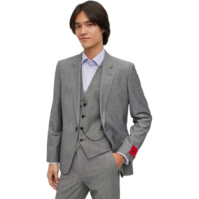 Arti Solid Patterned Suit Jacket