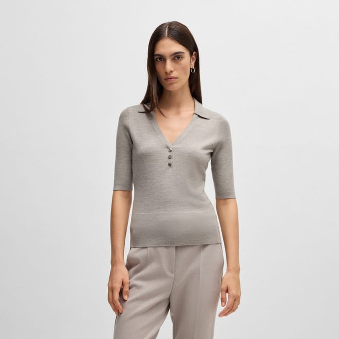 Fatirame Button Placket Sweater