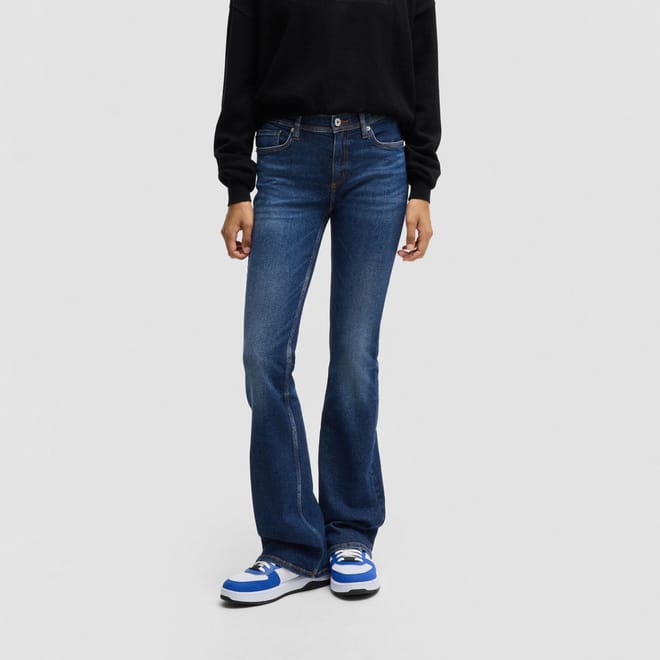 Getti B Flared Low-Rise Jeans