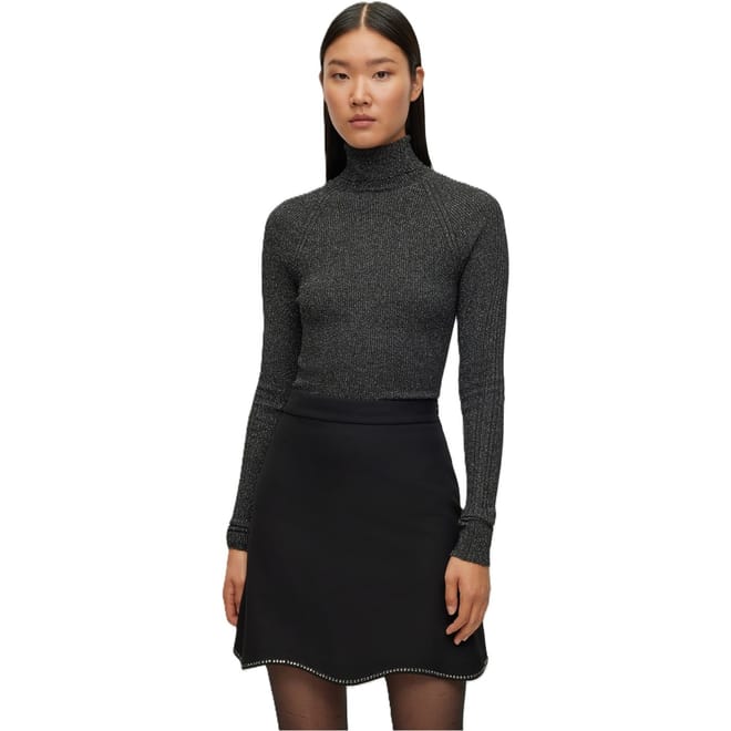 Frosina Slim Fit Raglan Long Sleeve Turtleneck Sweater