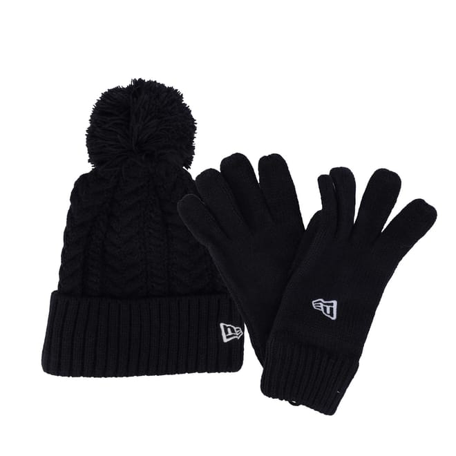 Juniors Cable Beanie Set