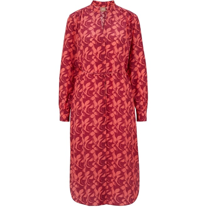 Dibanora5 Collared Neck Midi Dress