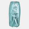 Metallic Midi Pencil Skirt