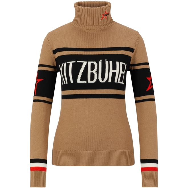 Slim Fit Embroidered Turtleneck Sweater