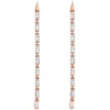 Crystal Baguette Drop Earrings