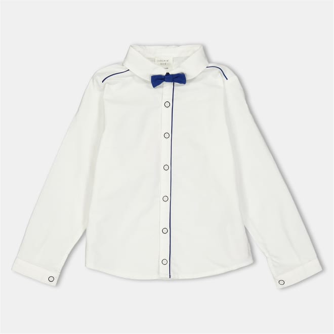 Regular Fit Long Sleeve Point Collar Shirt