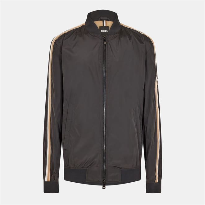 Coltrane Stripe Patterned Ribbed Cuff Hybrid Jacket