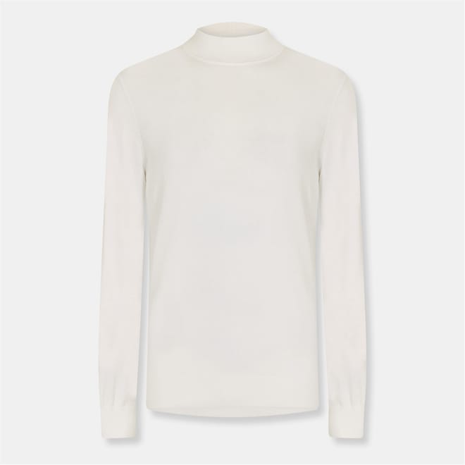 Regular Fit Mock Neck Long Sleeve Sweater