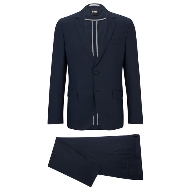 Solid Patterned Notch Collared Suit Jacket