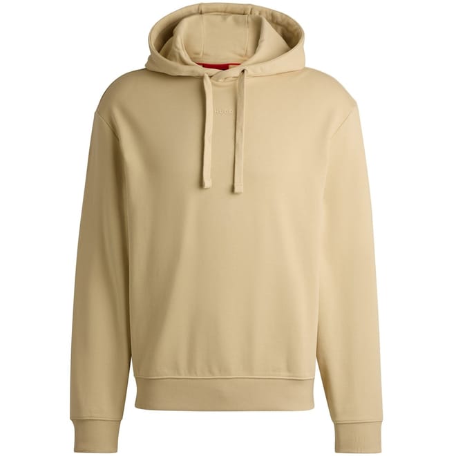 Terry Relaxed Fit Hoodie With Logo Print