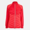 Solid Patterned Mock Neck Ribbed Cuff Running Jacket