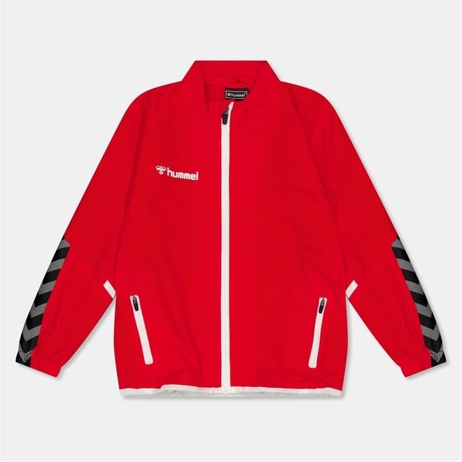 Chevron Patterned Ribbed Cuff Track Jacket