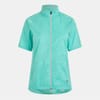 Solid Patterned Zip Neck Windbreaker Jacket
