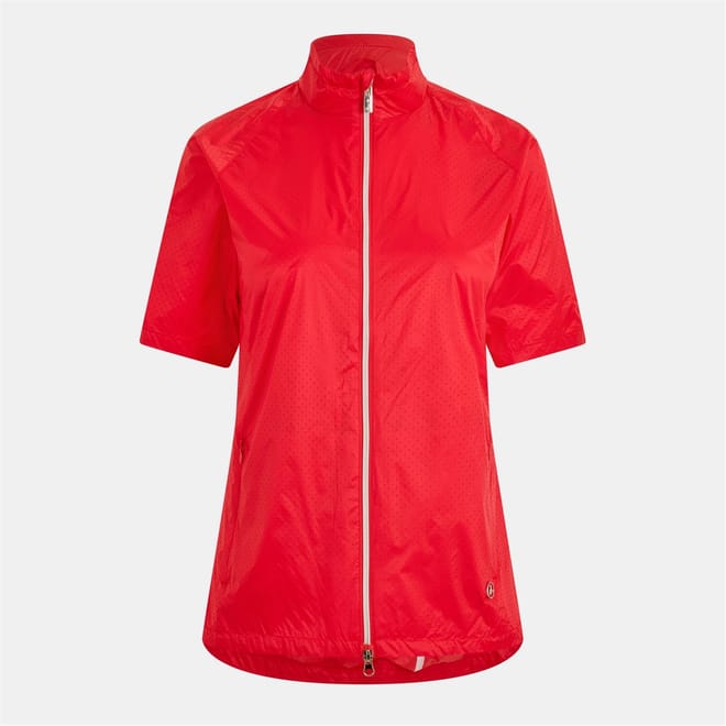 Solid Patterned Windbreaker Jacket