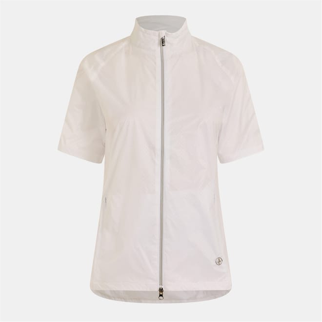 Solid Patterned Windbreaker Jacket