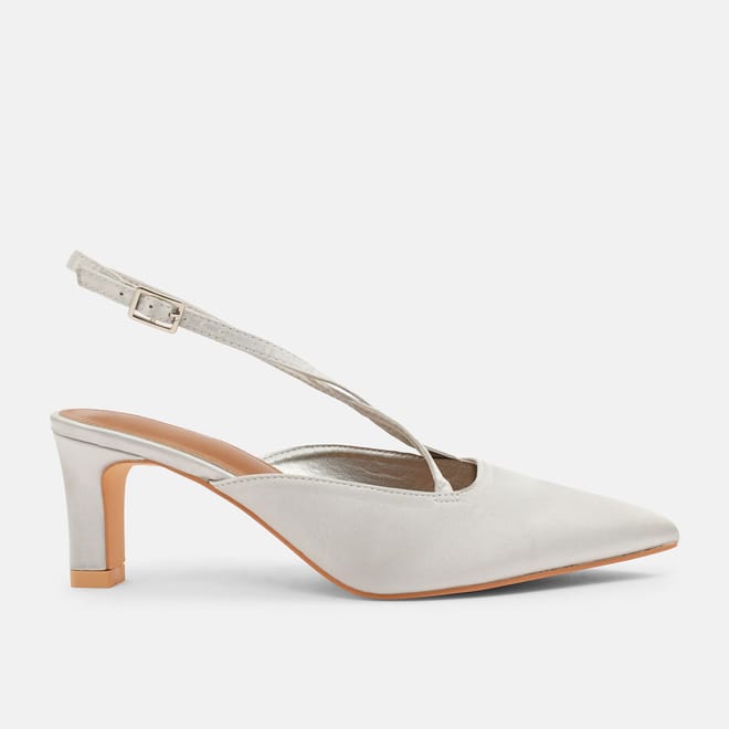 Serna Pointed Toe Low Block Heel Shoes