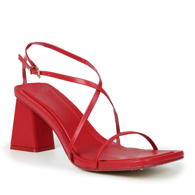 Strappy Block Heel Square Toe Sandals