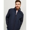Solid Patterned Puffer Jacket with Zipped Pocket and Ribbed Cuff