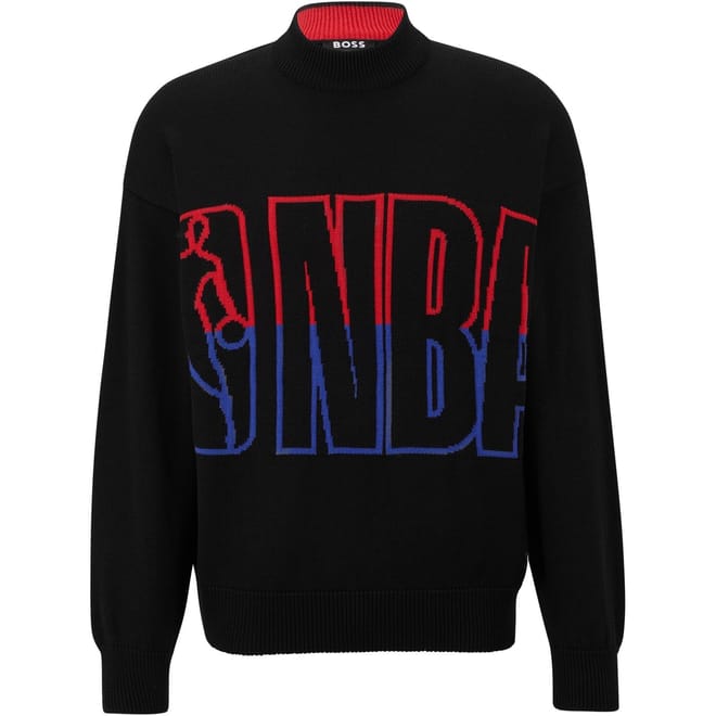 NBA Mock Neck Long Sleeve Sweater