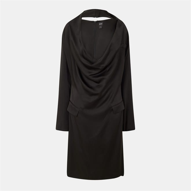 Dafountain Cowl Neck Midi Dress