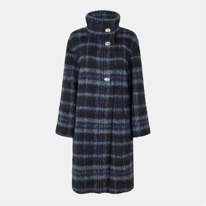 Plaid Over Coat