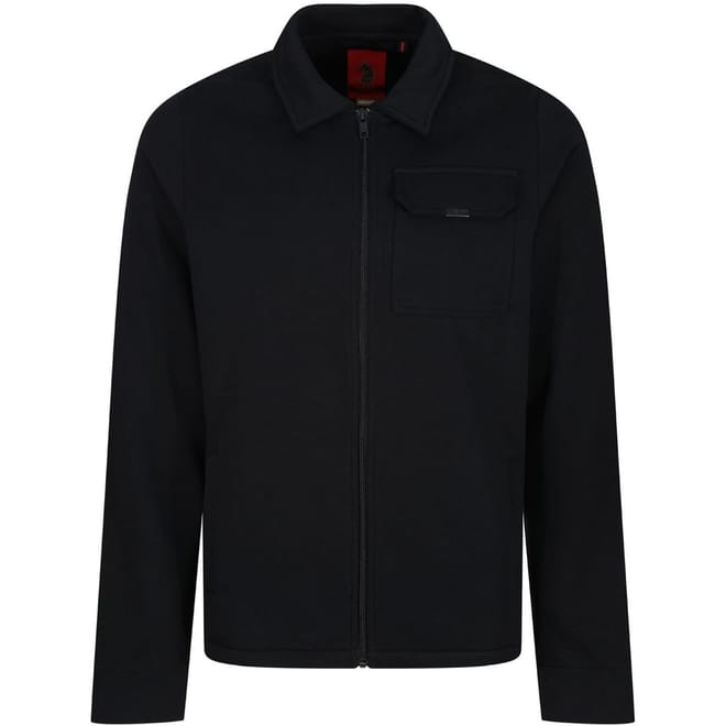 Knockhill Solid Patterned Full Zipper Shirt Jacket