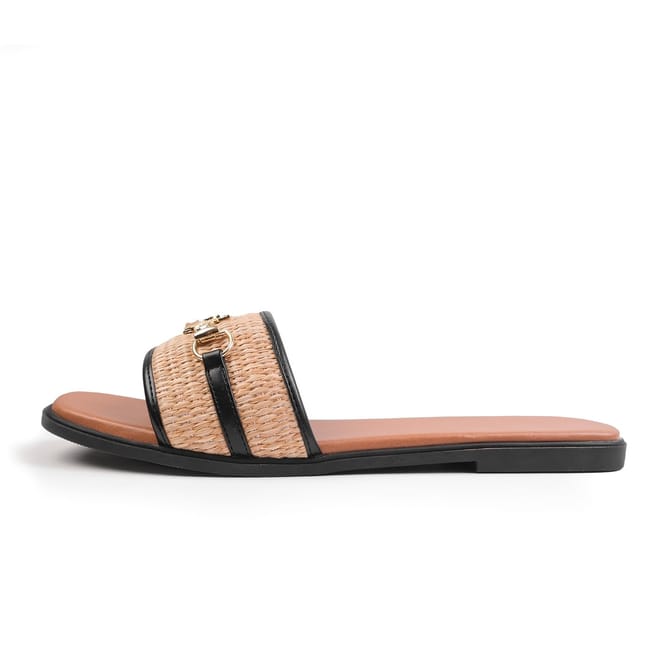 Harmony Slides Open Toe Textured Sandals