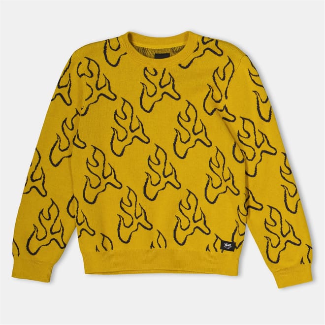 Harvest Flame Crew Neck Long Sleeve Sweatshirt