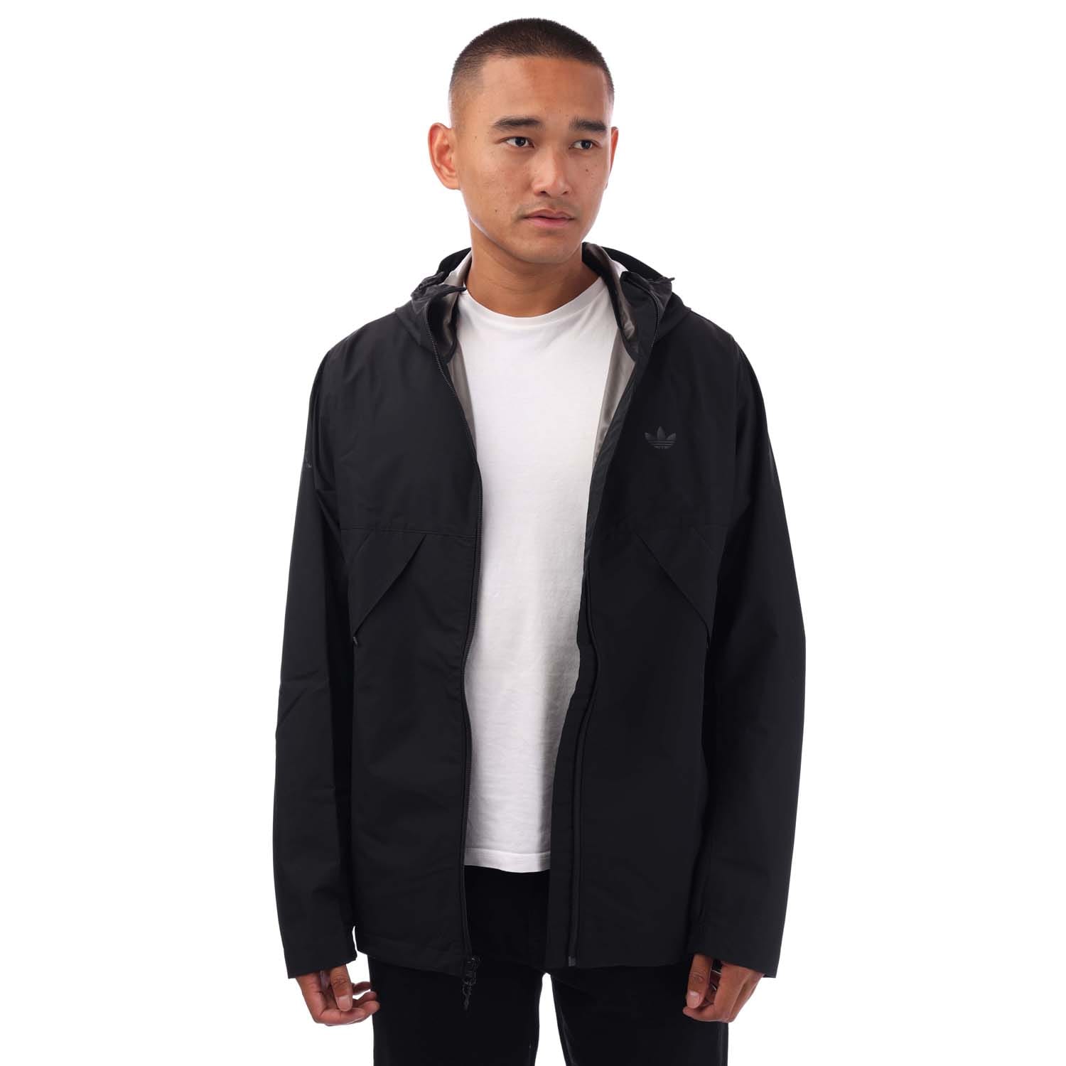 Black adidas Originals Tech Shell Skateboarding Jacket - Get The Label