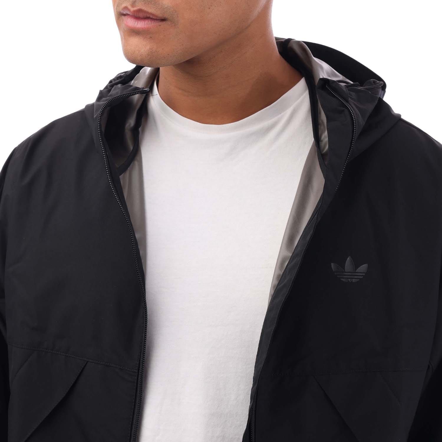 Black adidas Originals Tech Shell Skateboarding Jacket - Get The Label
