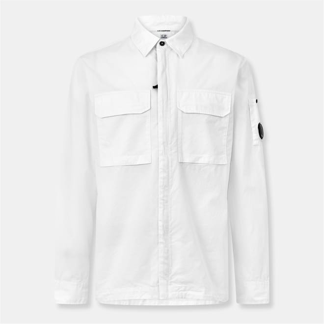 Solid Patterned Shirt Collared Overshirt