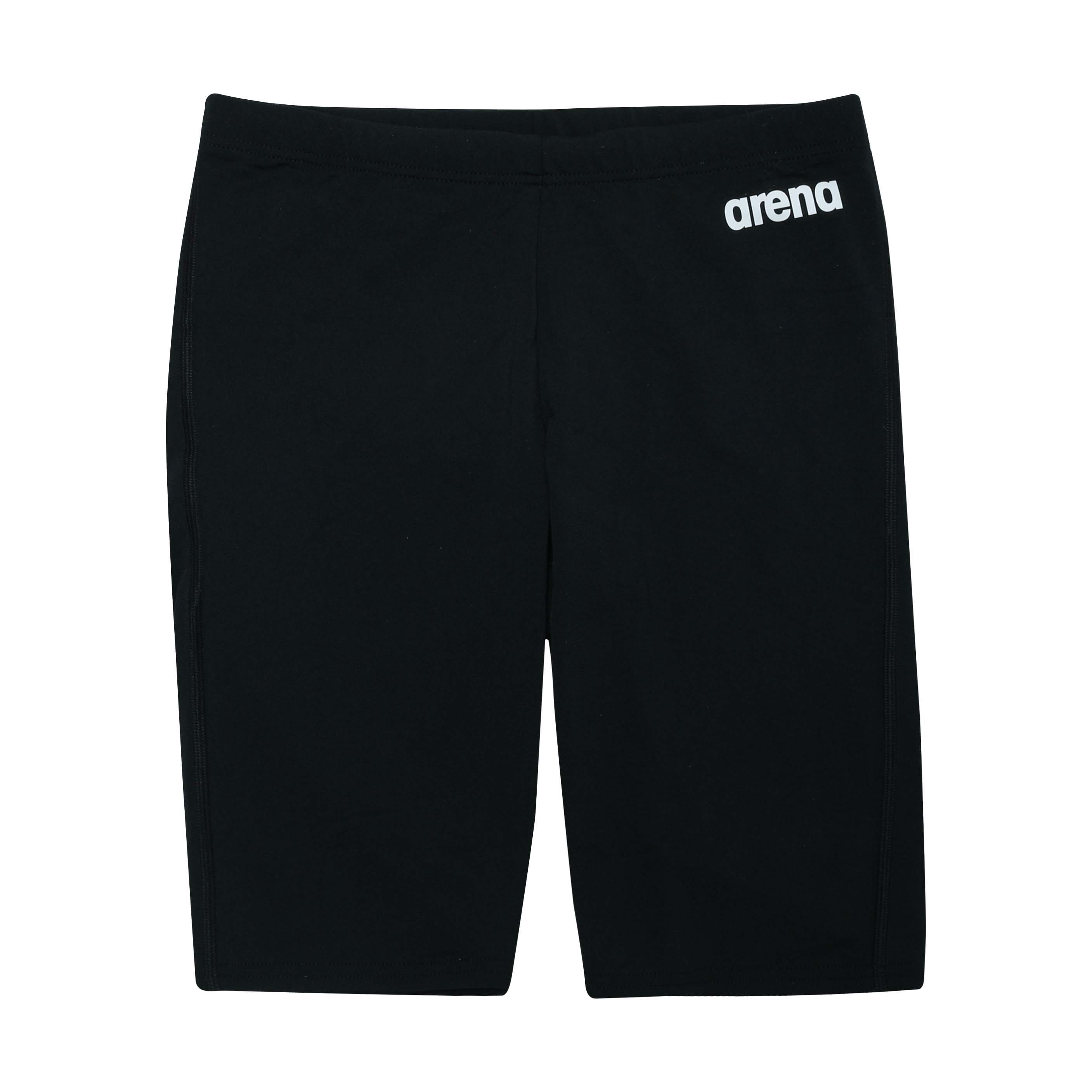 Team Solid Swim Jammer - Black-White