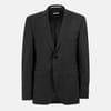 Jeckson Solid Patterned Notch Collared Suit Jacket
