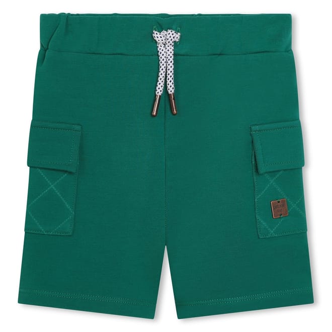 Solid Patterned Regular Fit Bermuda Shorts