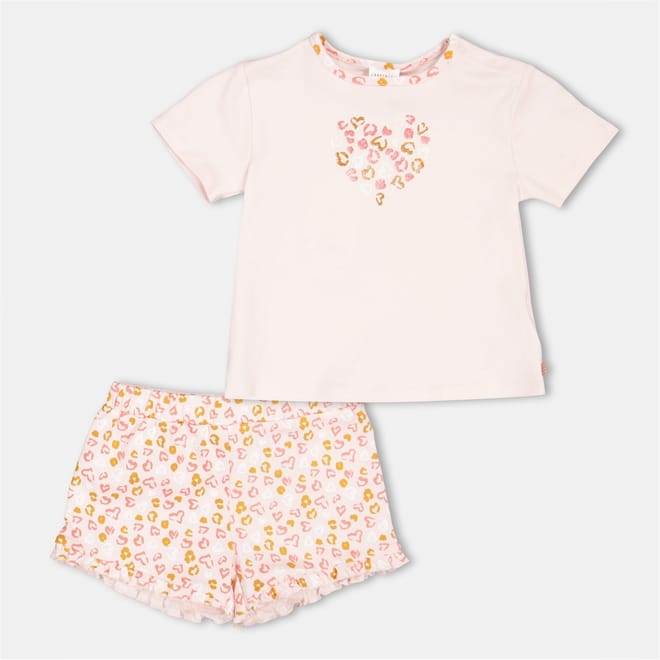 Short Sleeve Crew Neck Pyjama Set
