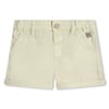 Solid Banded Hem Bermuda Shorts
