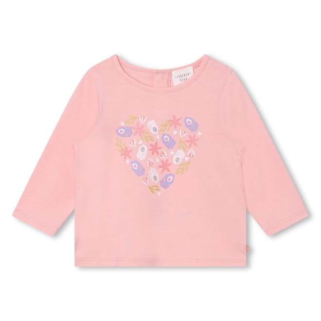 Floral Embroidered Long Sleeve T-Shirt