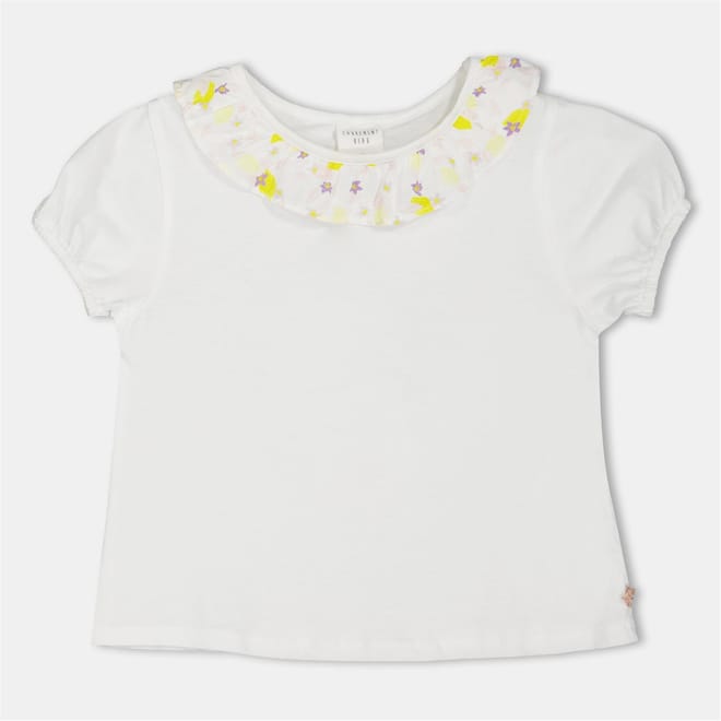 Regular Fit Puff Sleeve Crew Neck T-Shirt