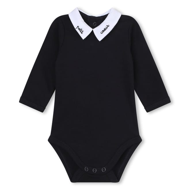 Embroidered Long Sleeve Bodysuit
