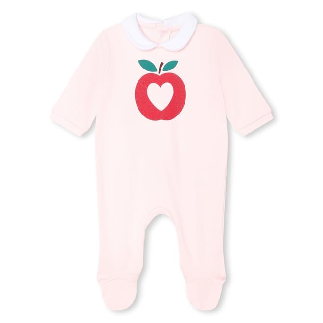Collared Neck Heart Pyjama Set