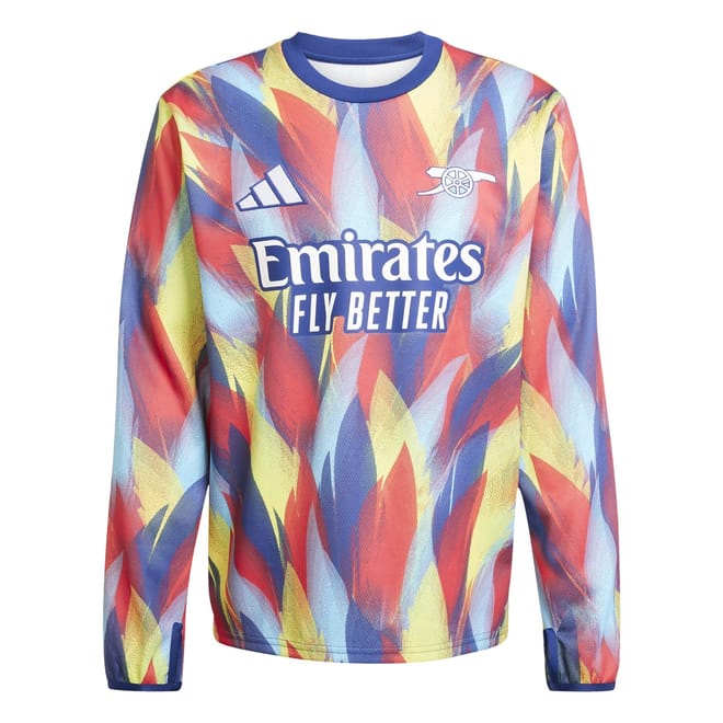 Mens Arsenal Long Sleeve Pre Match Shirt 2025 2026